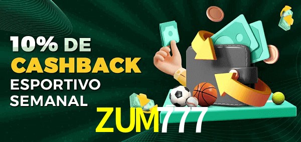 10% de bônus de cashback na ZUM777